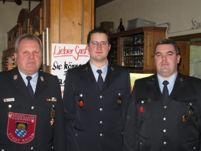 05. Januar 2011: Jahreshauptversammlung; Feuerwehr Rain blickt auf ereignisreiches Jahr zurück