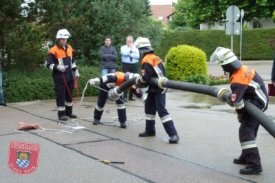 Leistungsprüfung 30. Juli 2011: Die Gruppe im Löscheinsatz
