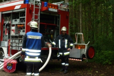 Waldbrandübung