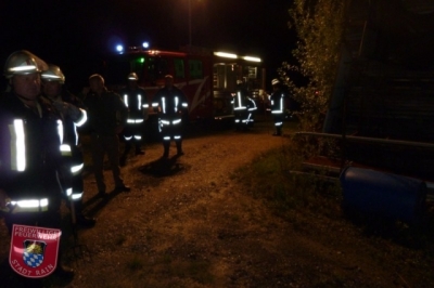 Einsatz Nr.144/2011 - 19. September 2011: Brand Außengelände Fa. Seel