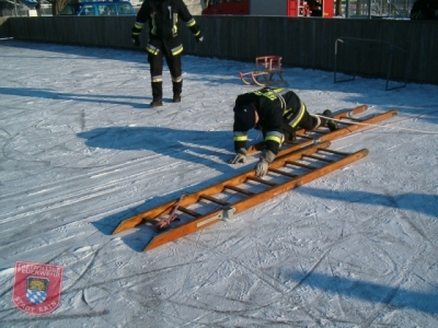 Übung Eisrettung