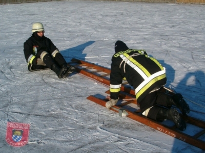 Übung Eisrettung