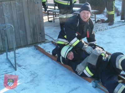 Übung Eisrettung