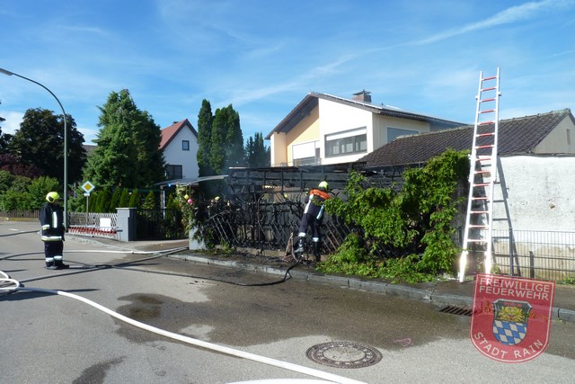 Einsatz Nr.32/2016: Unkraut mit Feuer bekämpft: Brand in Garten